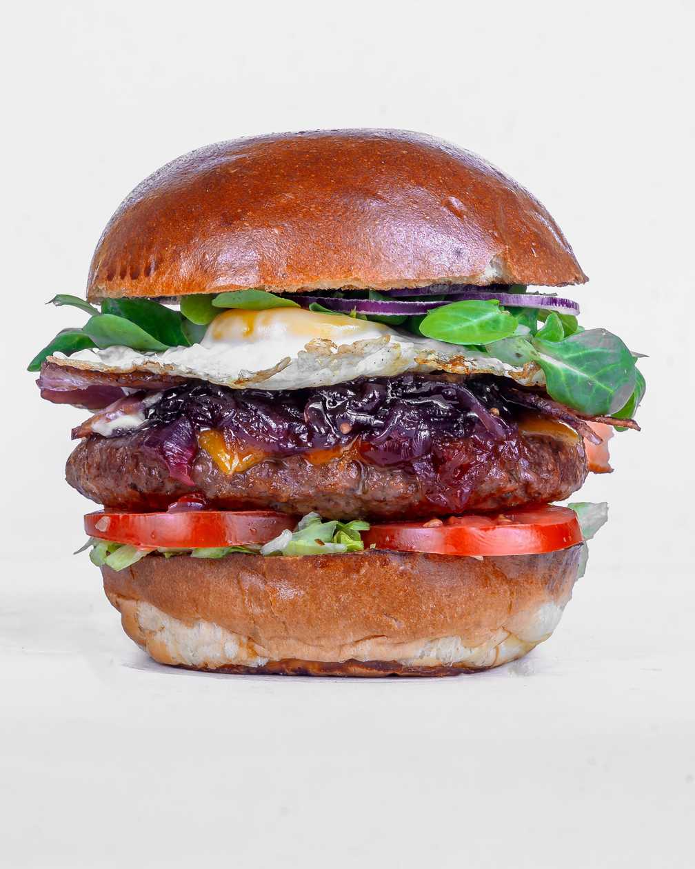 Egg and Bacon Burger