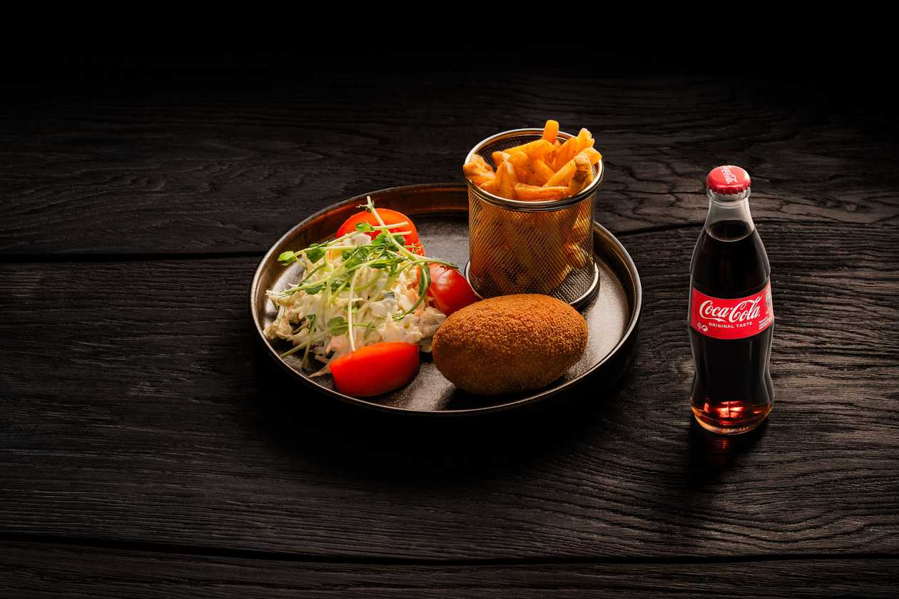 Chicken Kiev + Coca-Cola