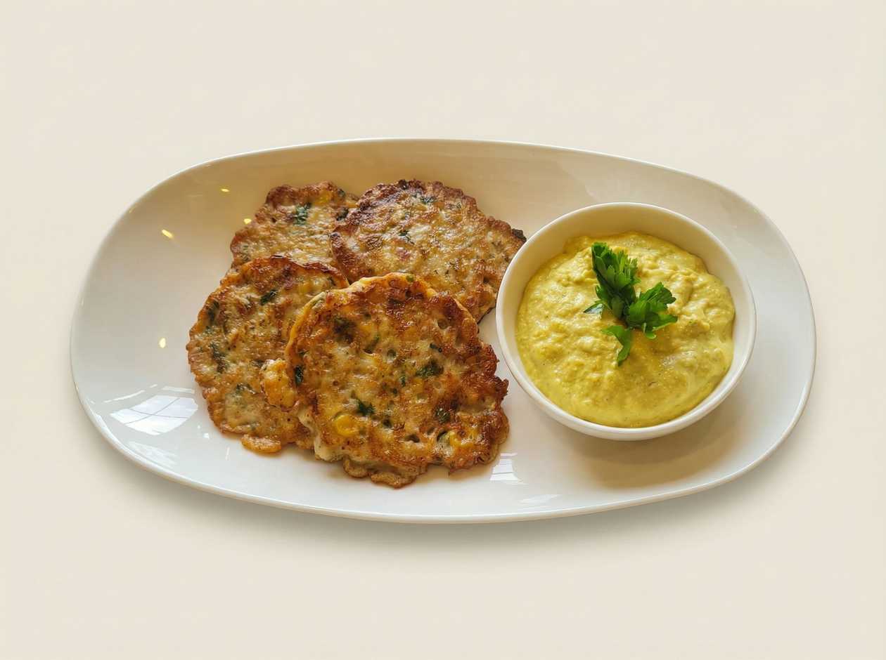 Chopped Chicken Fillet with Corn Sauce