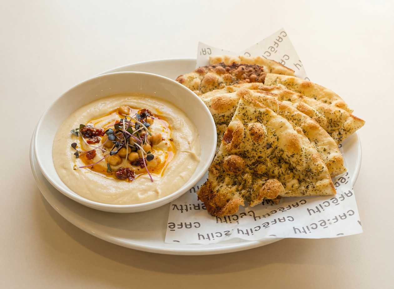 Hummus with Foccaccia