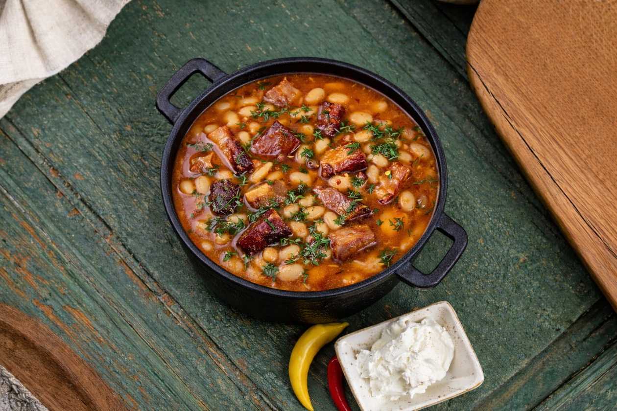 Ciorba de fasole cu afumătură