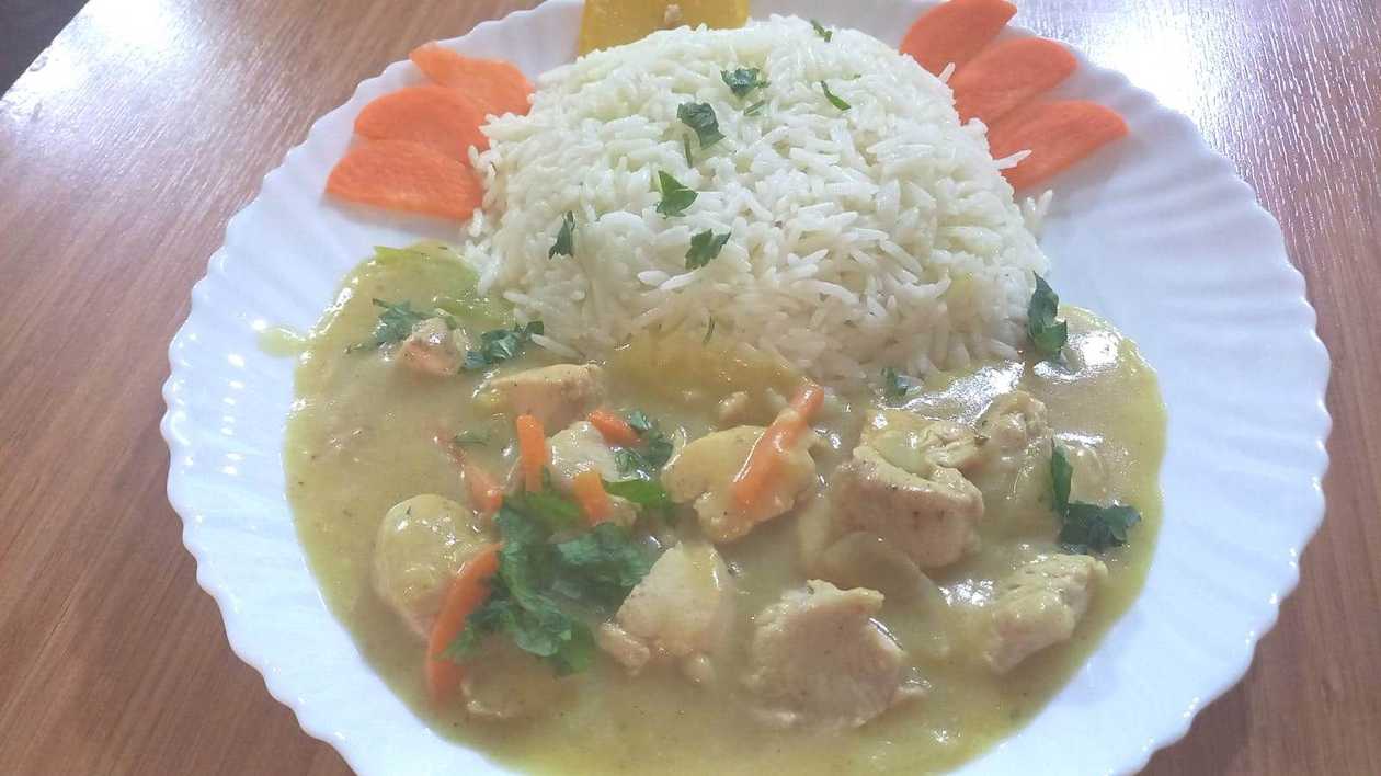 Chicken Stroganoff and Rice