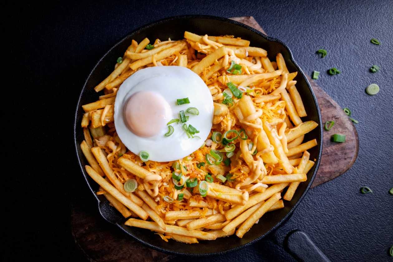 Loaded Fries & Egg