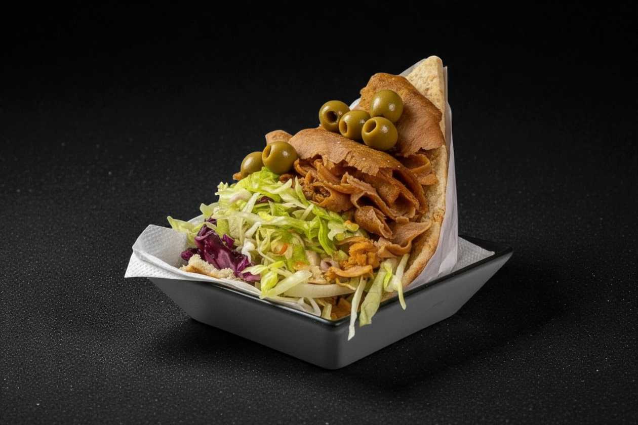 Döner with olives