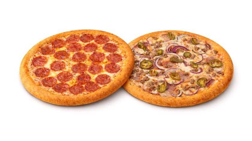 2 M pizzas for only €9.95 each!