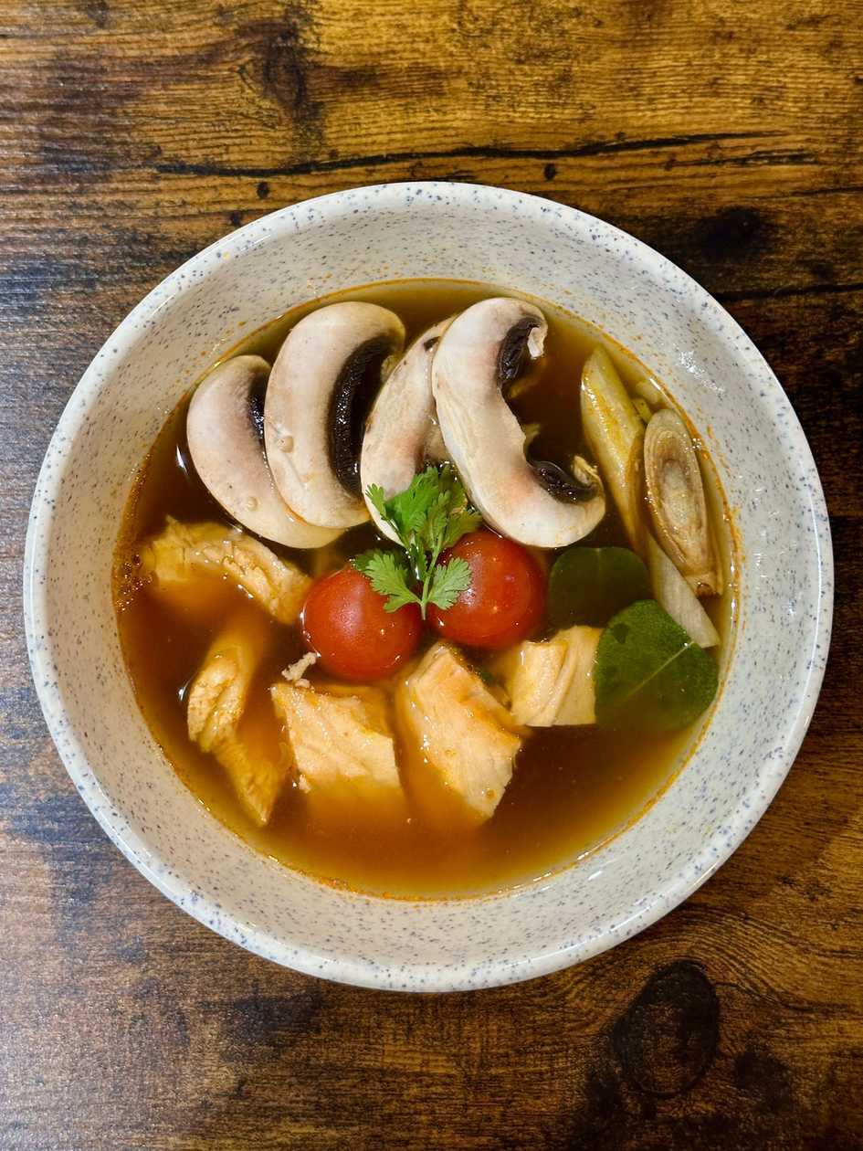 Tom yam Soup Salmon