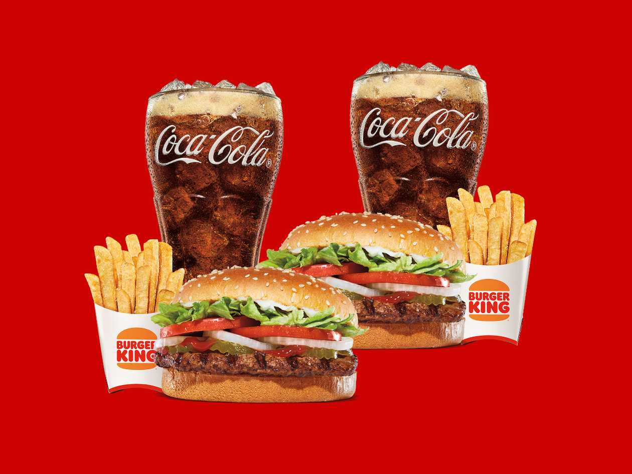 Whopper® Wednesday – Beef (2 Whoppers® + 2 Fries + 2 Drinks)