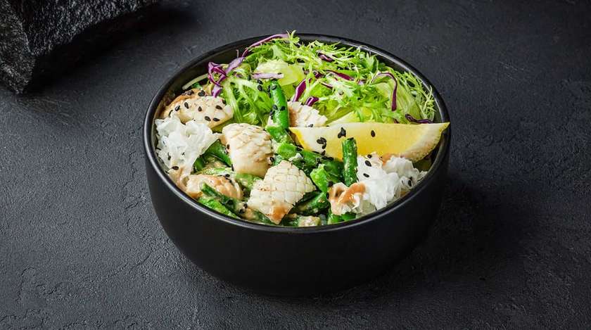 Боул з кальмарами