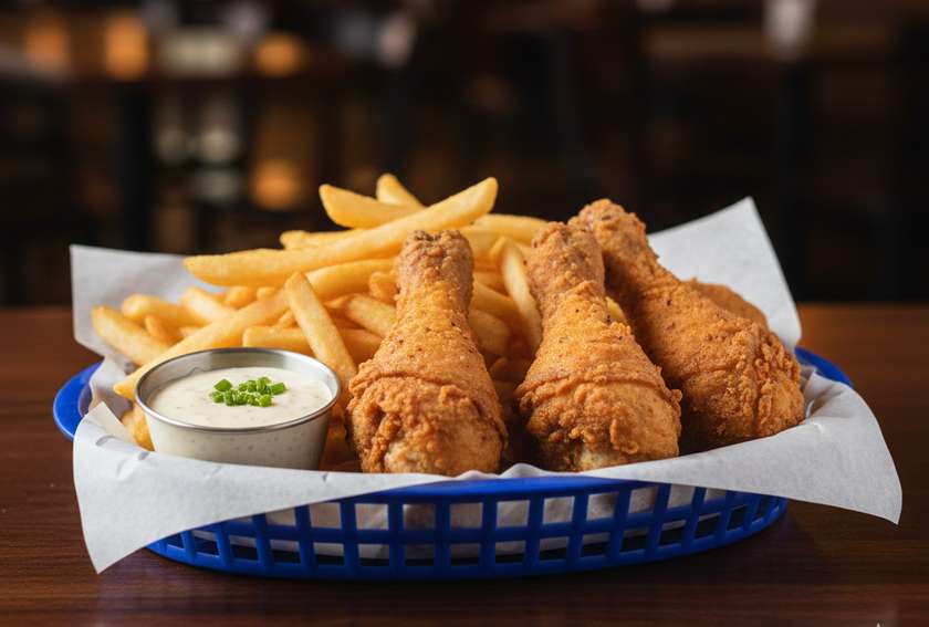 Crispy Drumstick (6pcs) with Fries