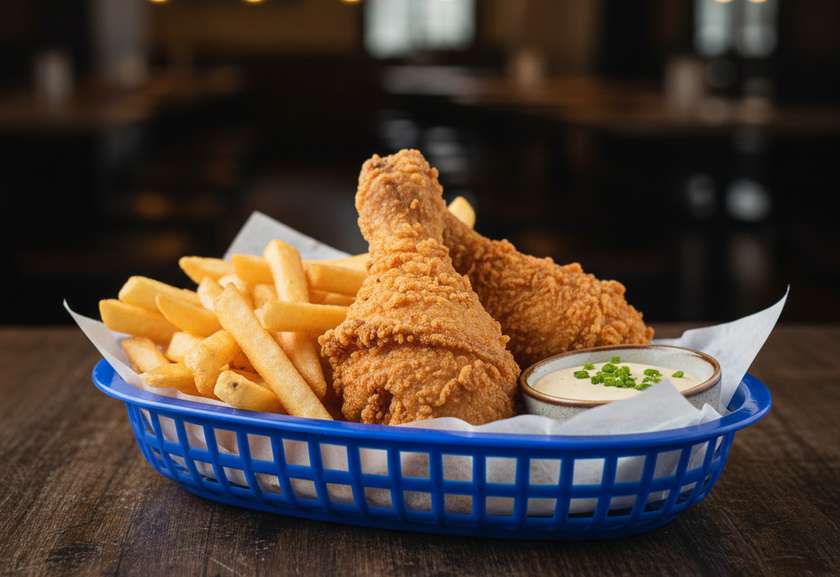 Crispy Drumstick (3pcs) with Fries