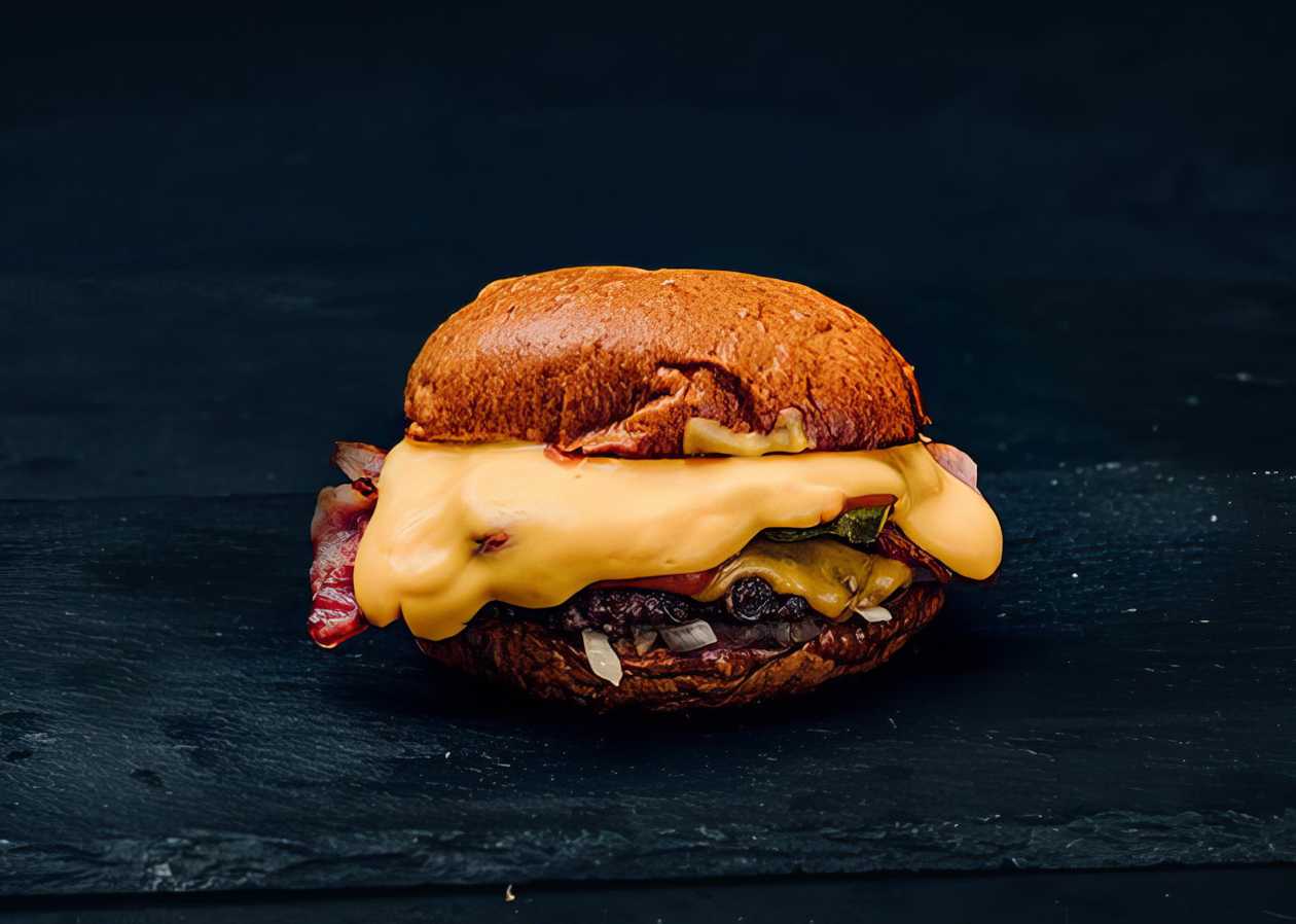 Cheddar Bacon Smash Burger