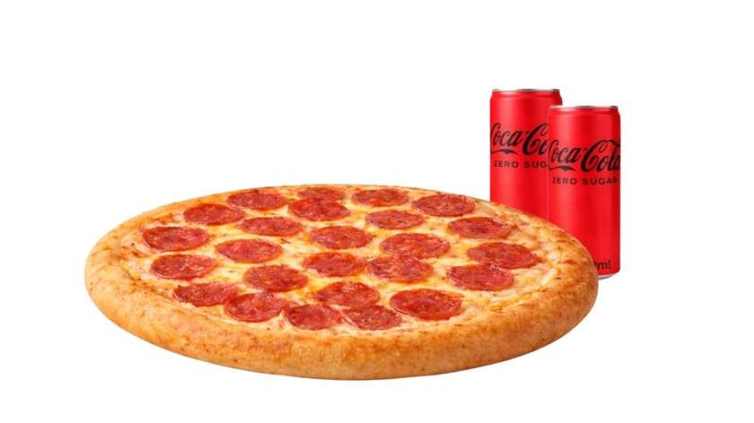 Pepperoni Pizza L + 2 x Drinks