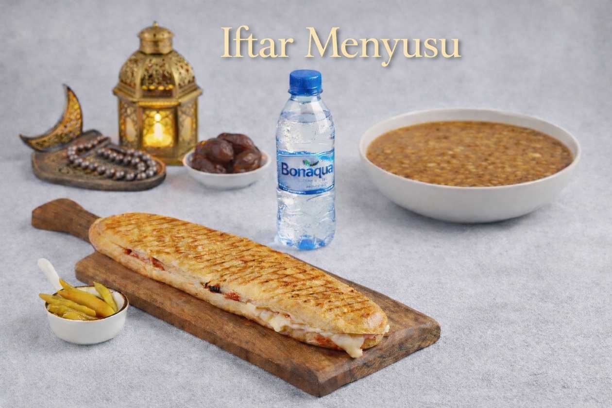 Classic Toast + Wet Burger + Dates + complimentary Bonaqua©