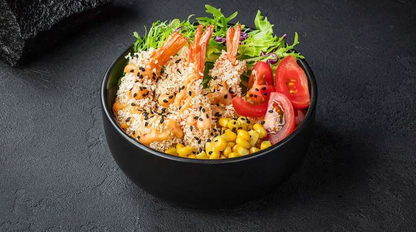 Боул з креветками