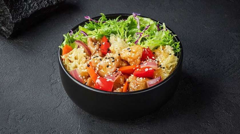 Боул з куркою в кисло-солодкому соусі XL