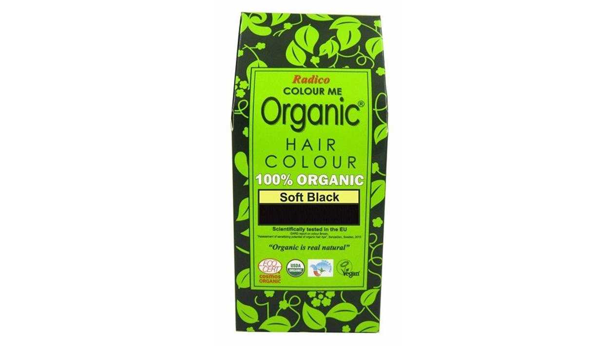 Taimne juuksevärv pehme must, 100 g