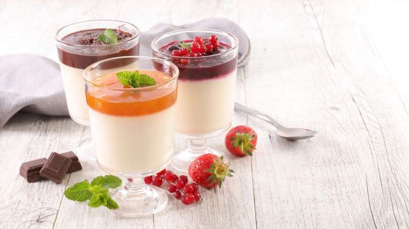 Panna Cotta - šťavnatá višňa