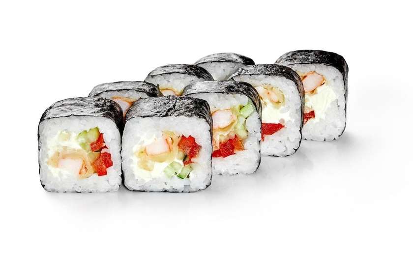 Cheese Maki Schrimp Tempure/pepper/cucumber (8ks)