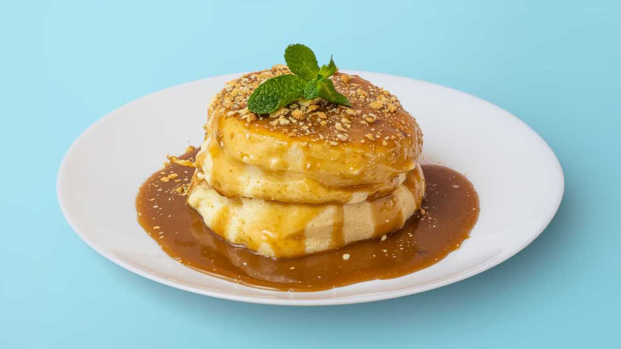 Pancakes with Homemade Caramel