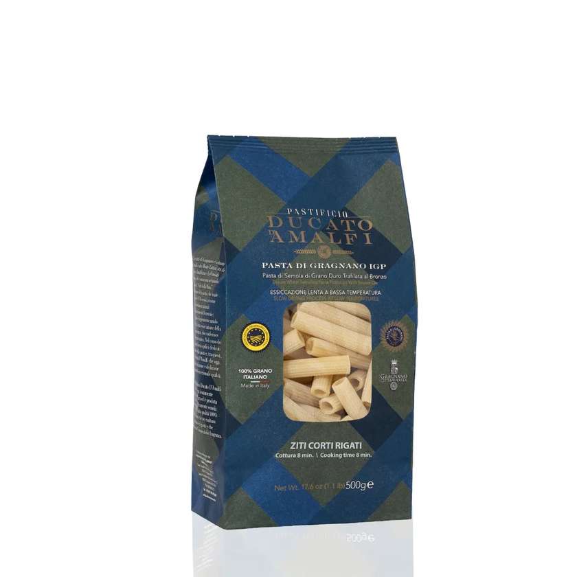 60603 Makaronai Ziti Corti Lisci PASIFICIO DUCATO D'AMALFI Gragnano IGP 500g