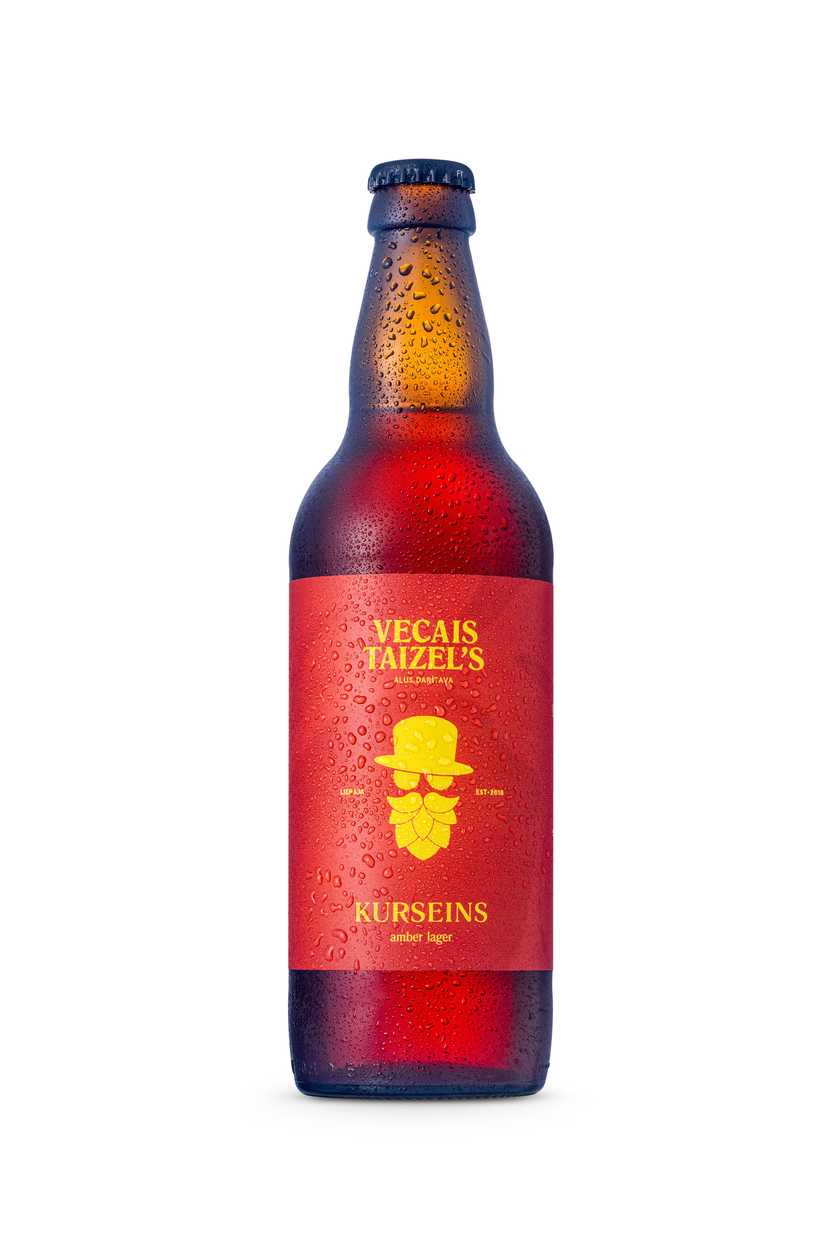 Vecais Taizels Kurseins Amber Lager 5.3%, 0.5 l
