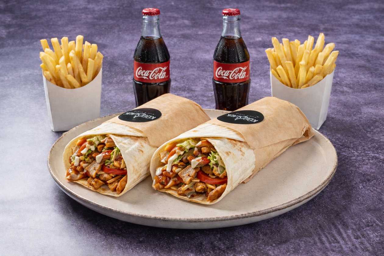 2x Kebab Wrap Meals