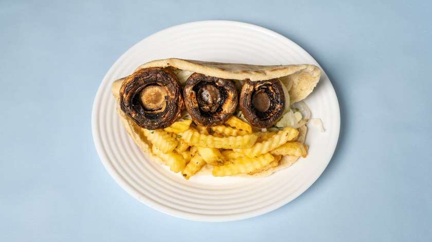 Mushrooms Cypriot Pita