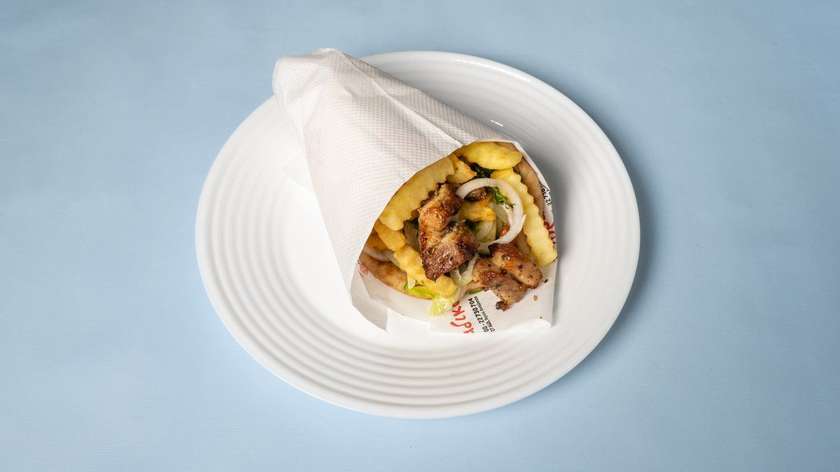 Pork Souvlaki Greek Pita