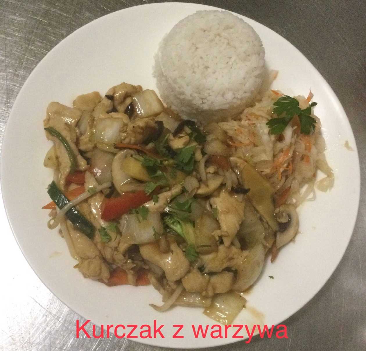 Kurczak z Warzywami (ostry lub łagodny)