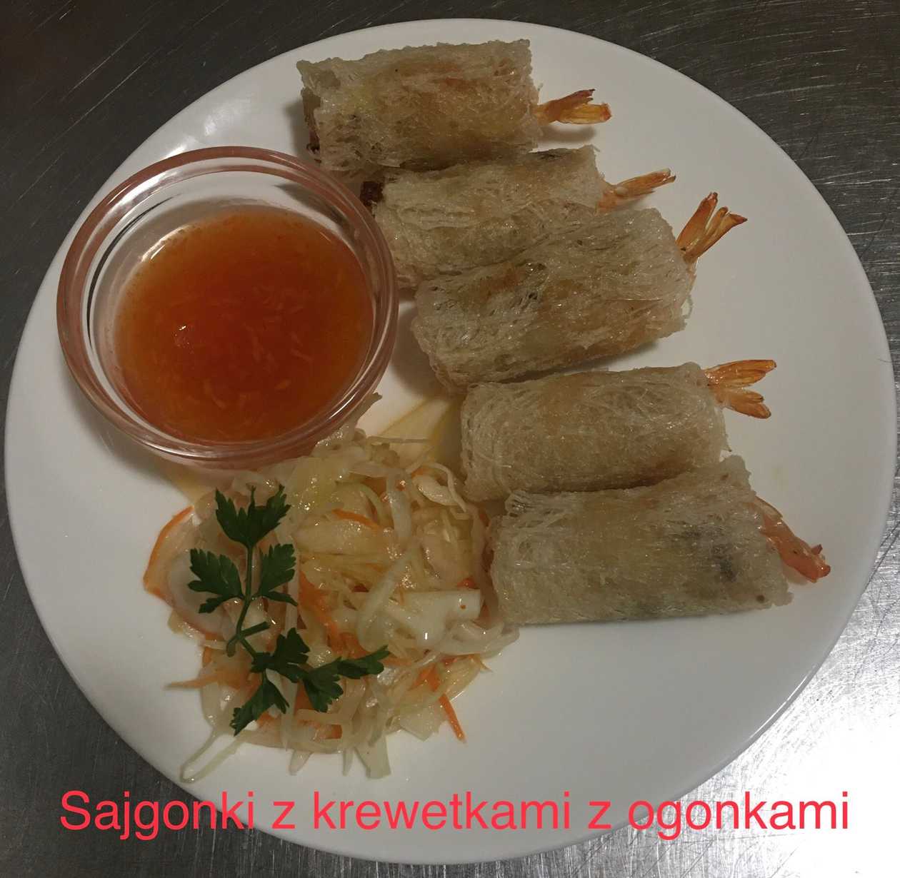 Roladki krewetkowe z ogonem