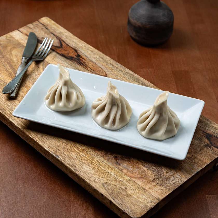 Chinkali z Baraniną i Ziołami