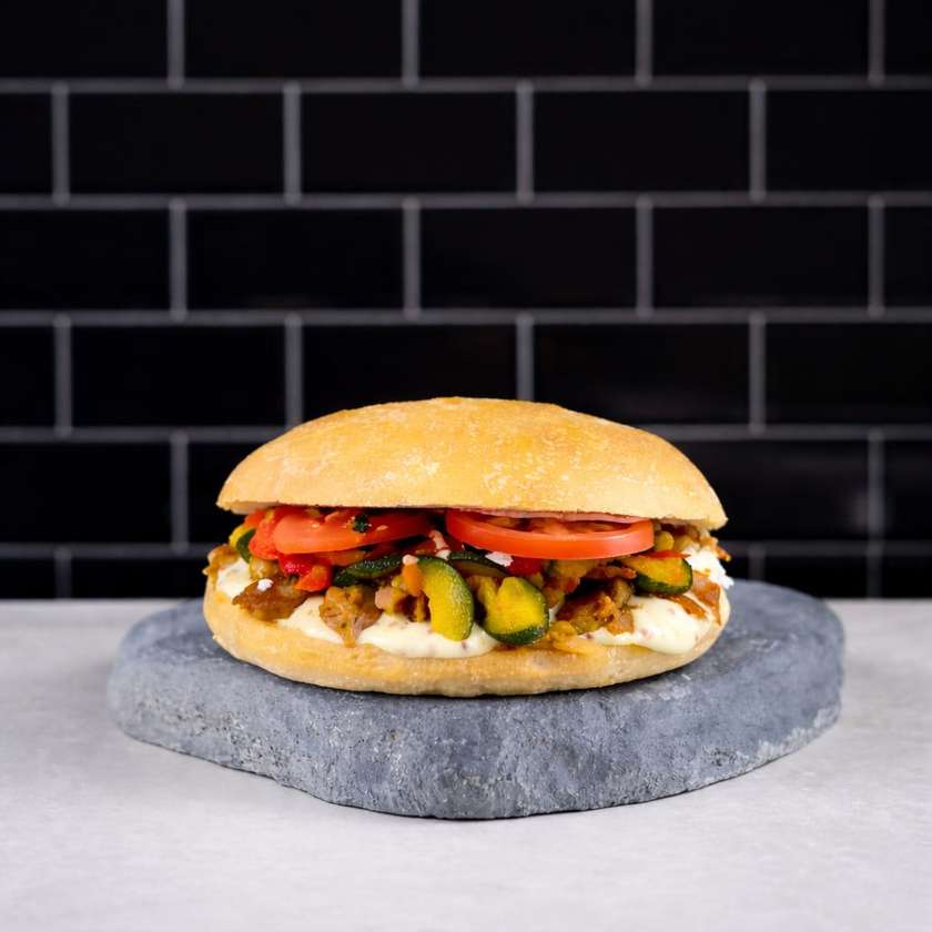 Focaccia Kebab - Grilled