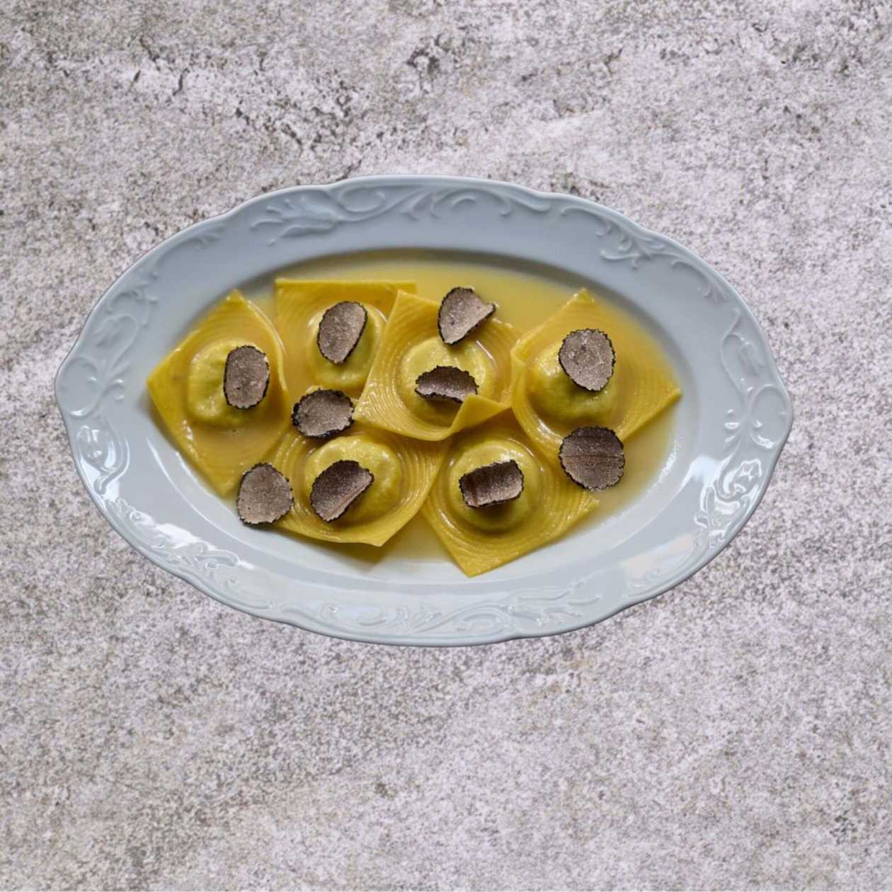 Domácí ravioly s lanýžem