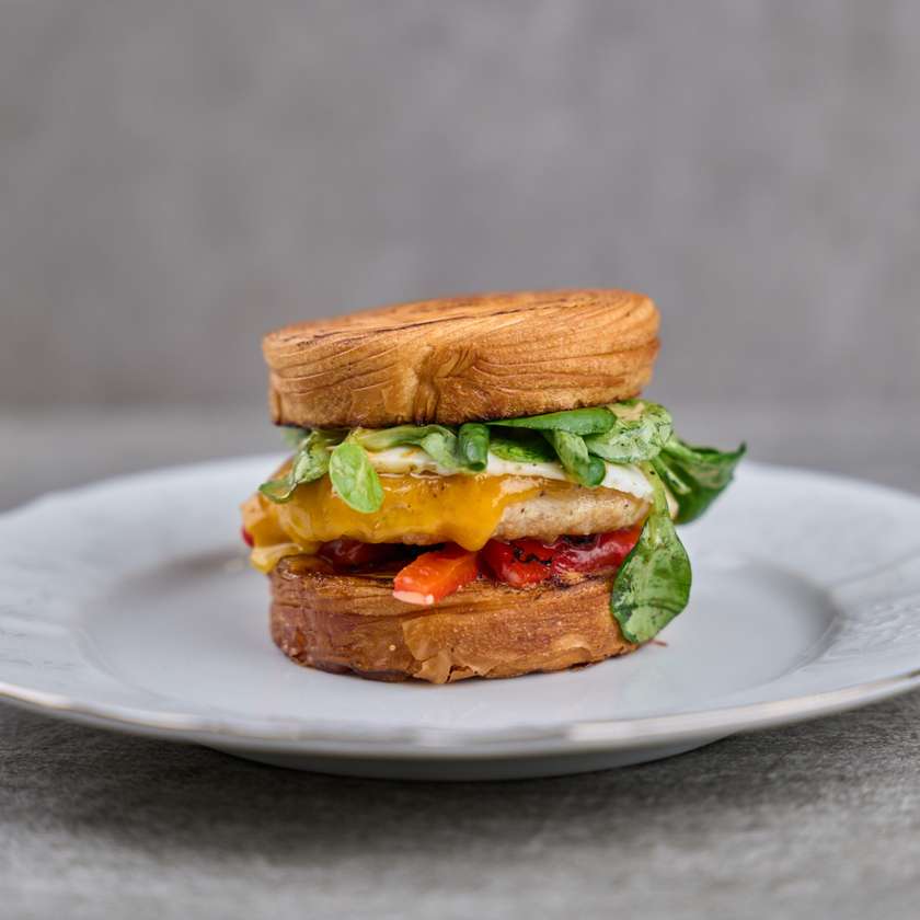 New York Croissant s kuřecím masem