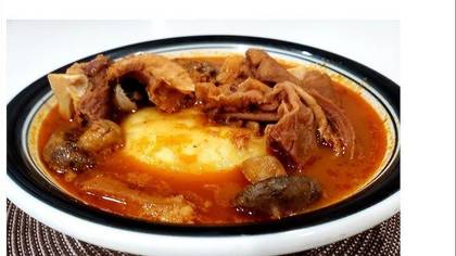 Fufu with Goat Light soup