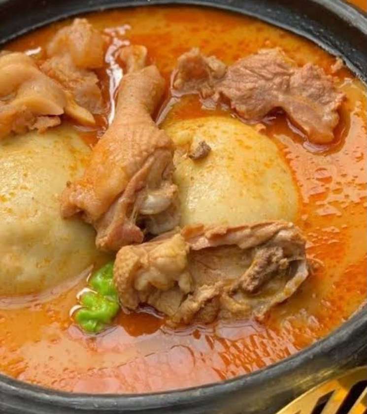 Fufu with Groundnut Soup