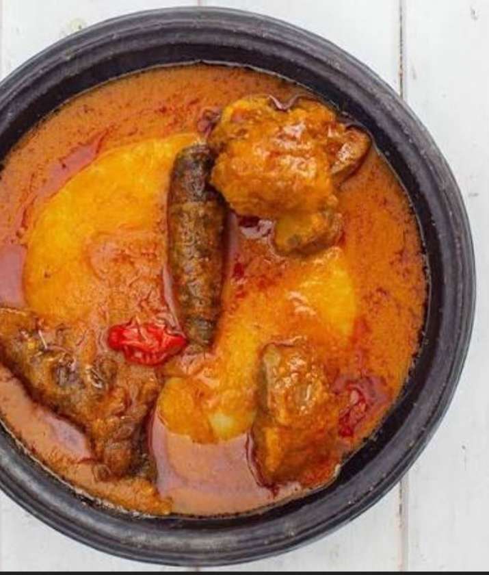 Fufu with Palm Nut Soup