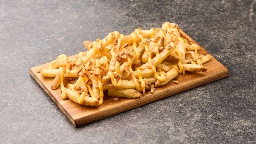 French Fries with Cheddar Sauce