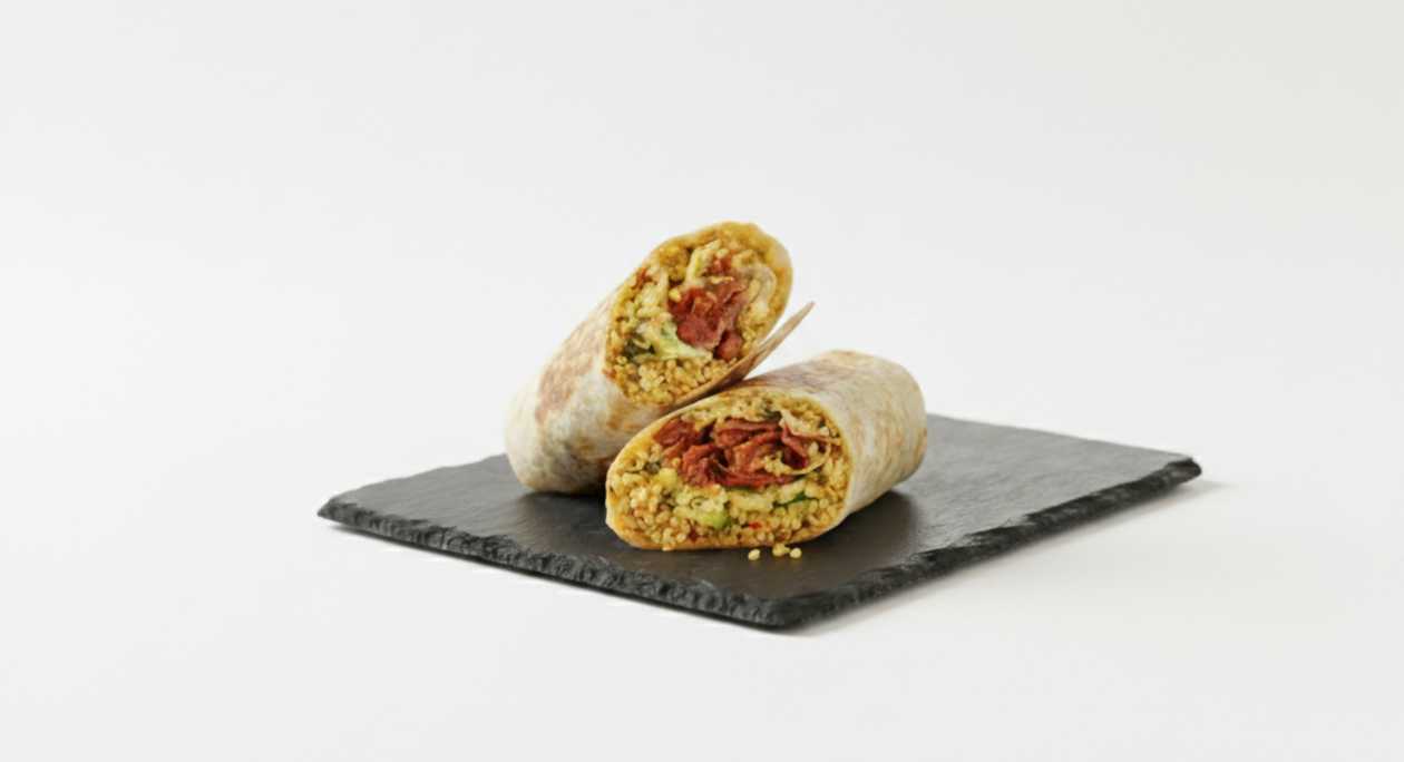 Vegetariškas wrap