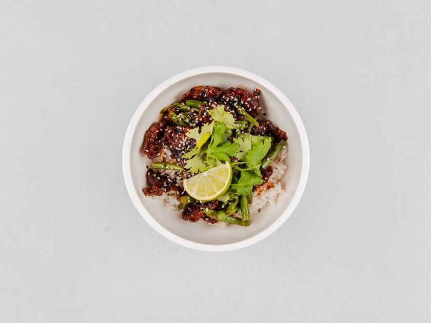 Umami s hovädzím mäsom, jazmínová ryža