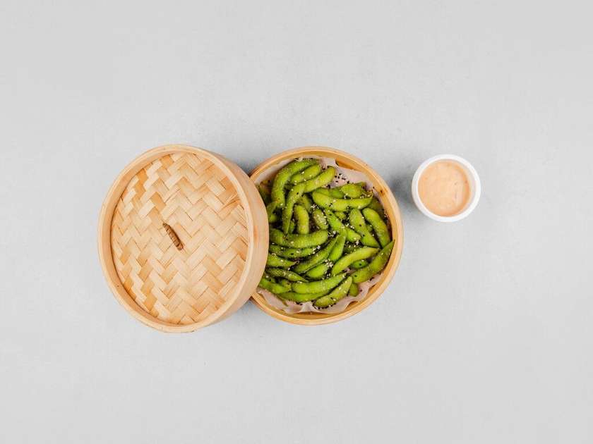 Edamame fazuľky s čili omáčkou