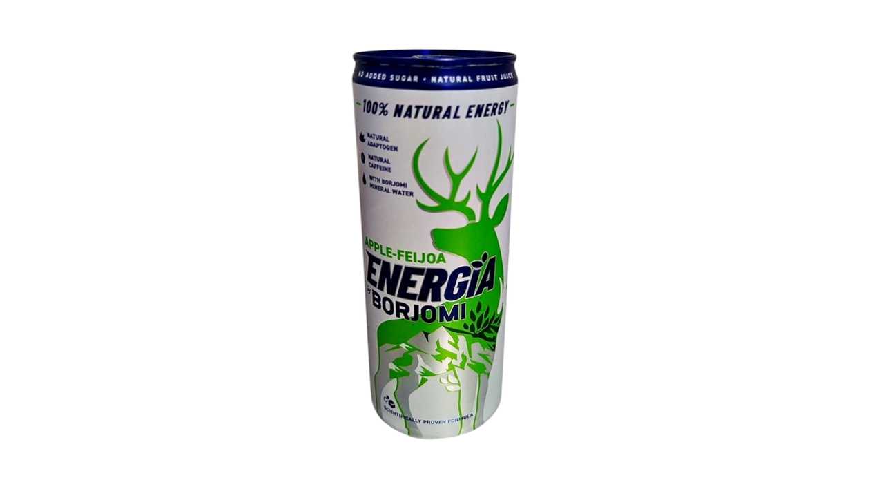 Energy Borjomi 0.24 can apple-feijoa