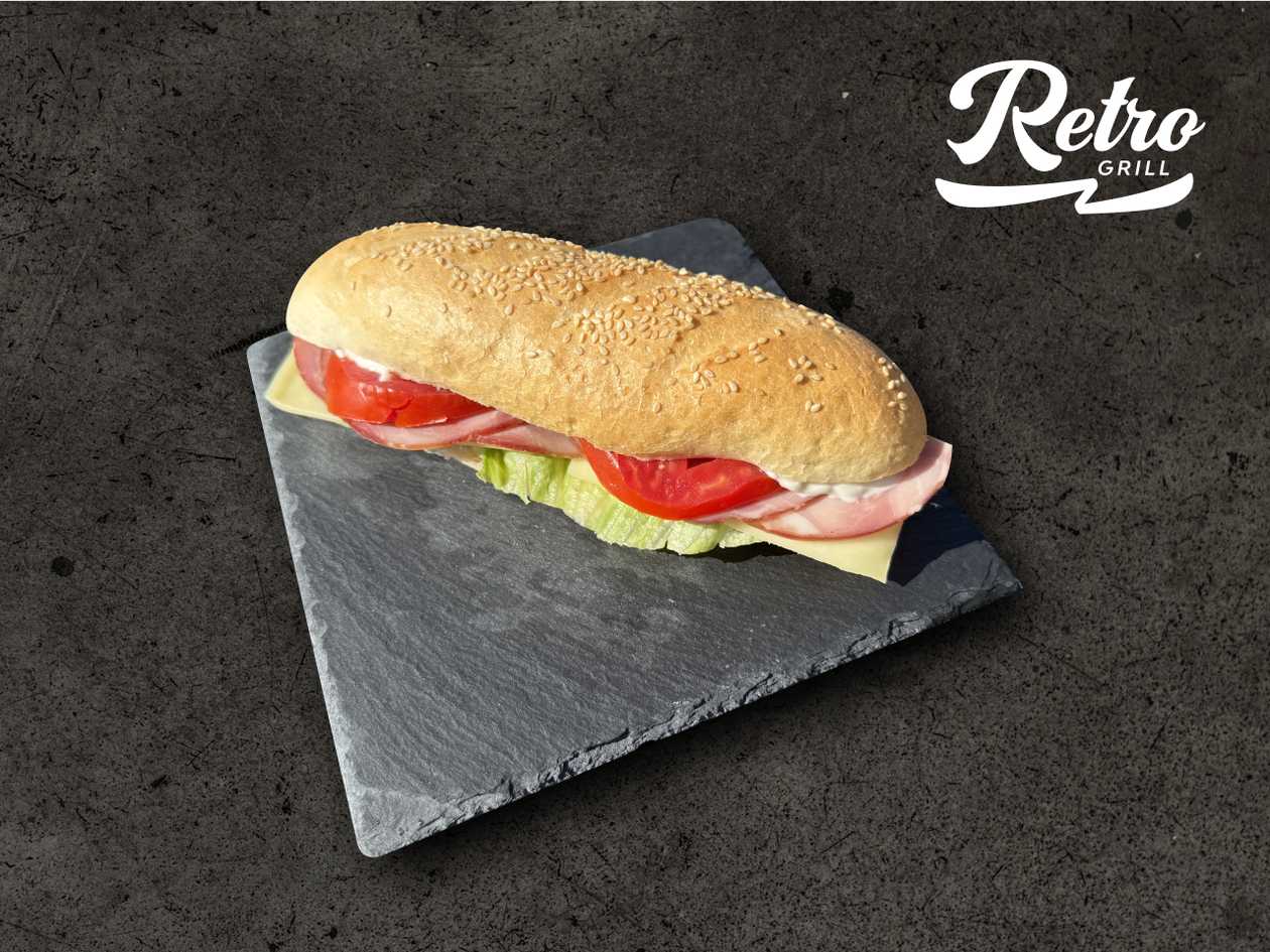 Sendviș cu salam prosciutto