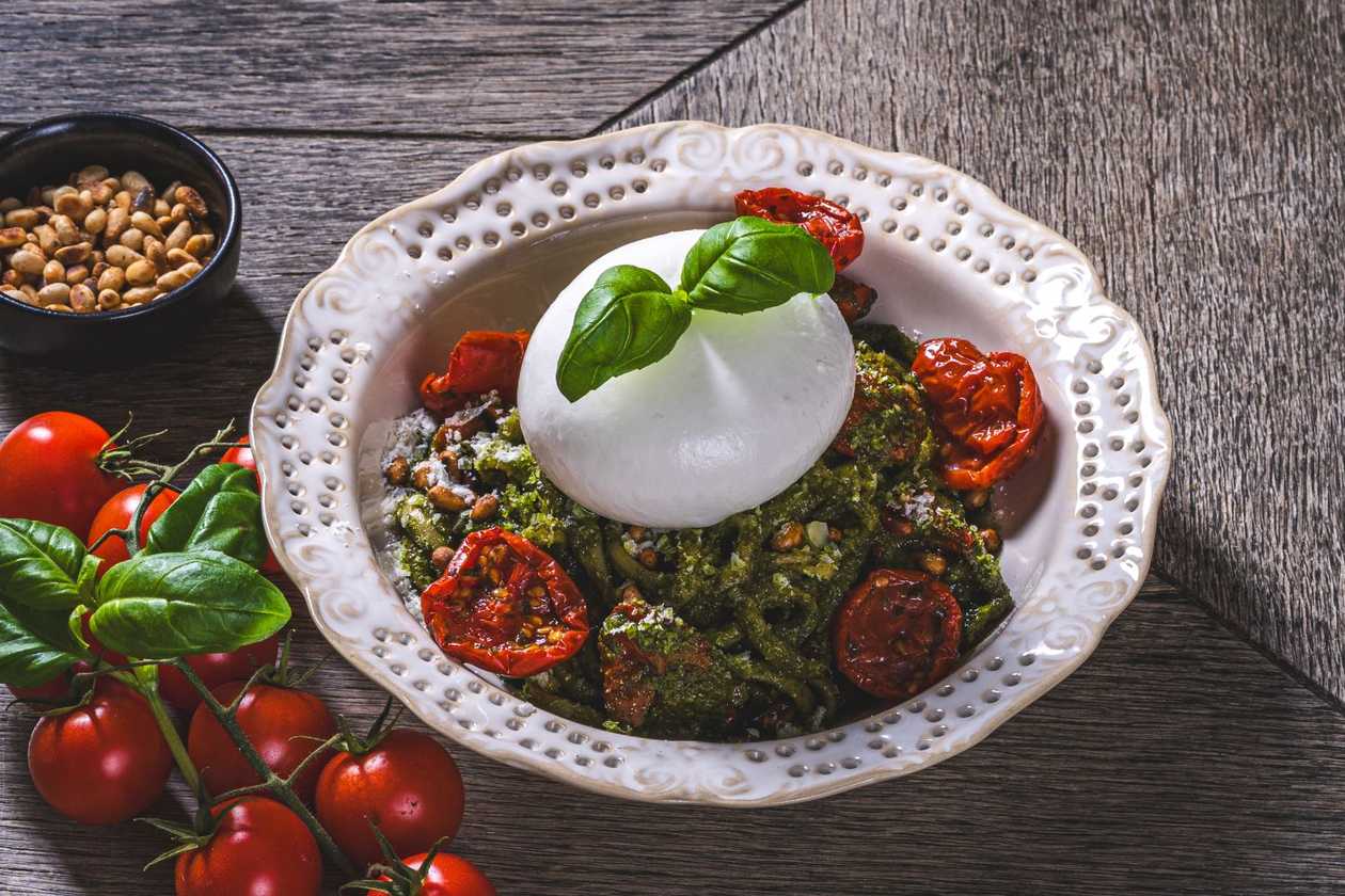 Pesto Burrata pasta