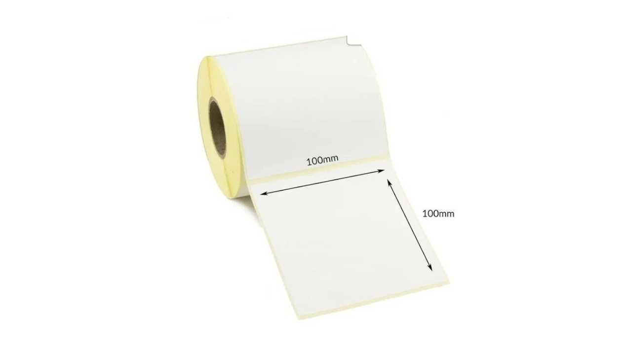 Barcode Paper, 100*100mm, Roll of 500, 1111111111524