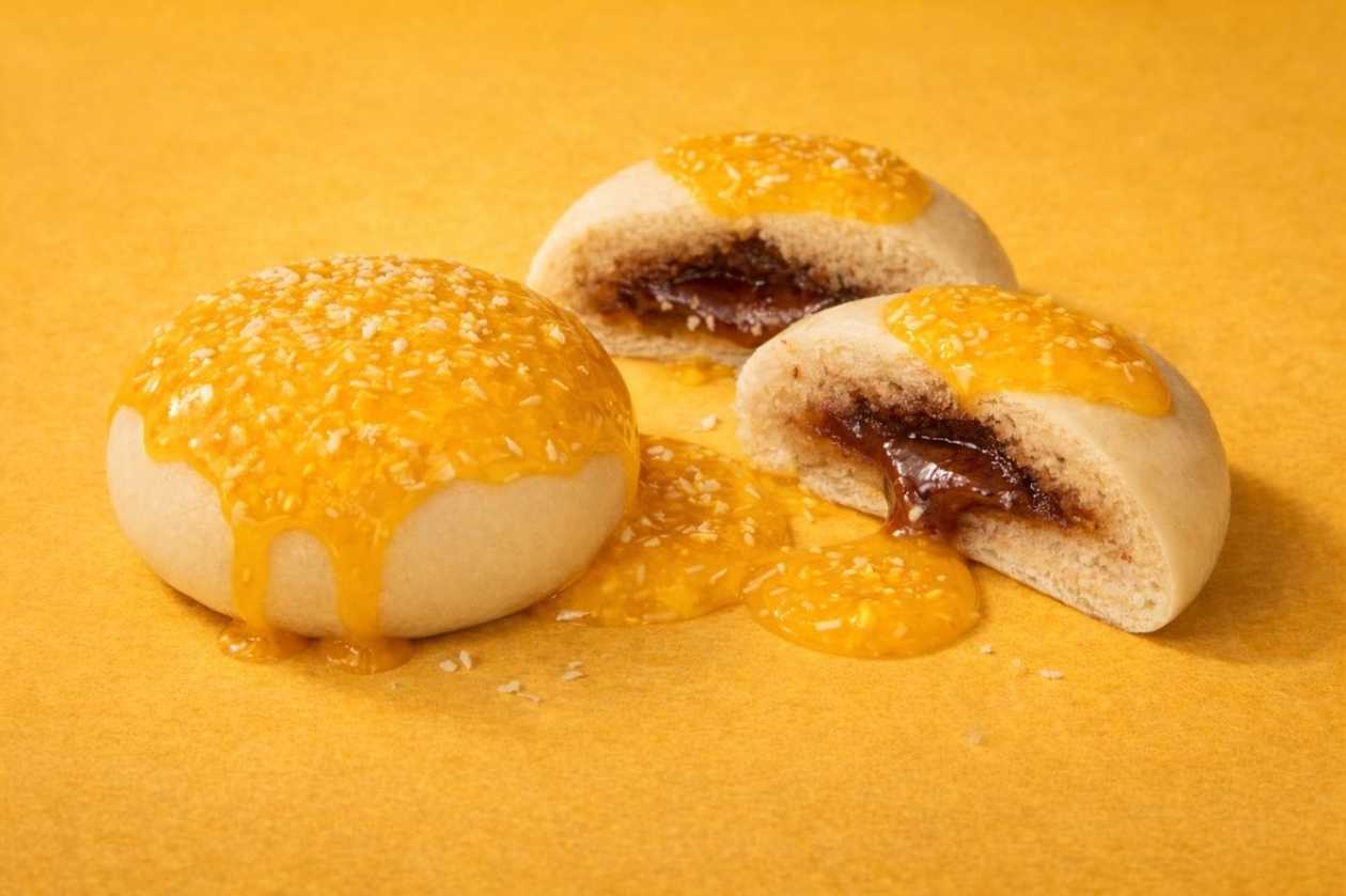 Czekoladowe BAO z sosem Mango