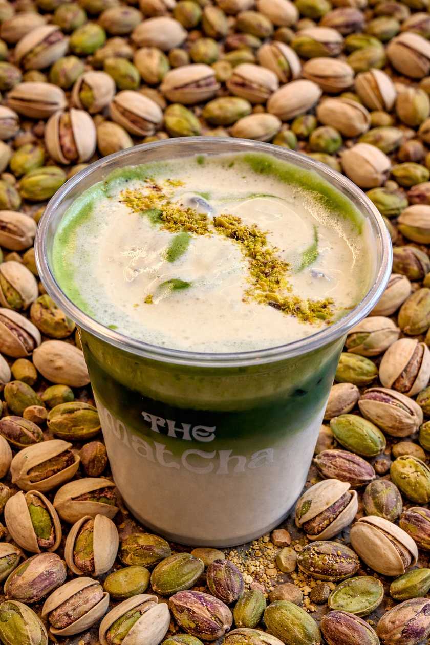 Pistachio Foam Matcha Latte