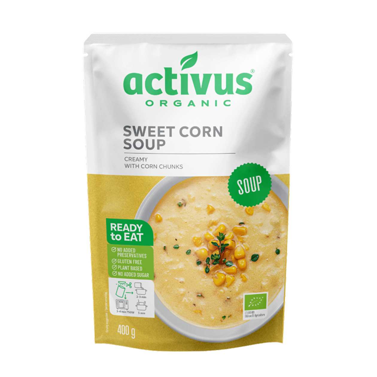 Activus, Supa Bio cu Porumb Dulce, 400g