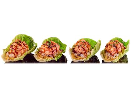 TACOS TARTARE WITH SALMON
