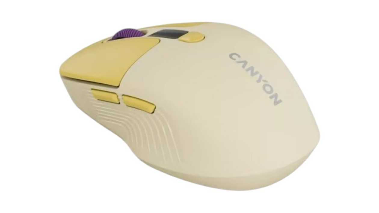 Mouse Canyon MW-26 LCD Silent Dual Mode Wireless Yellow